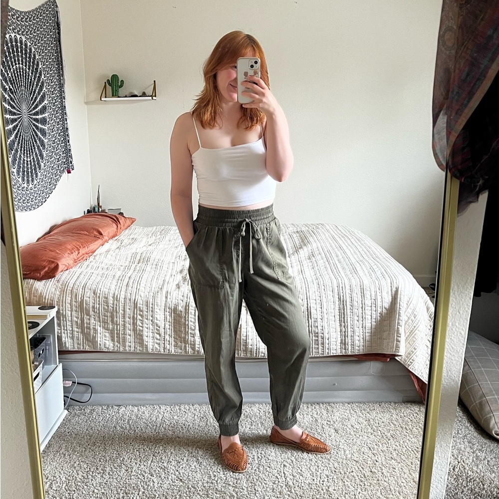 SOLD!! green loose pants